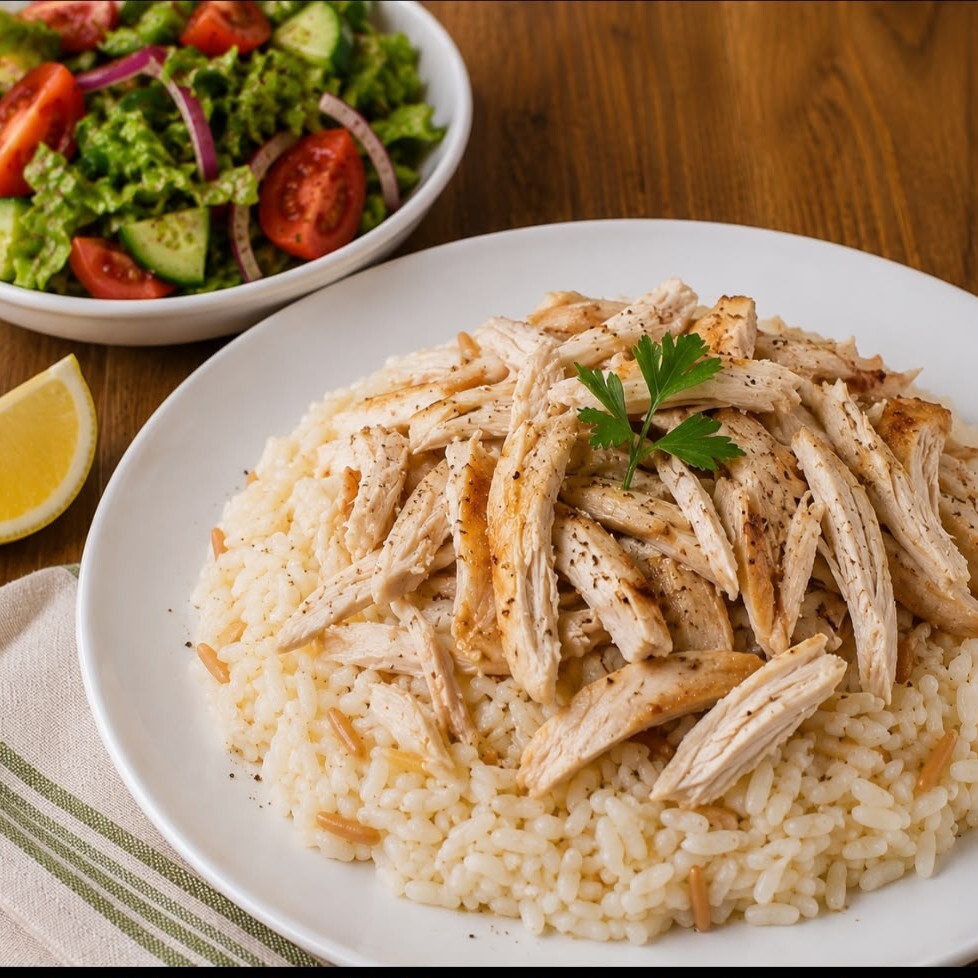 Tavuklu Pilav Menü | Mevsim Salatası