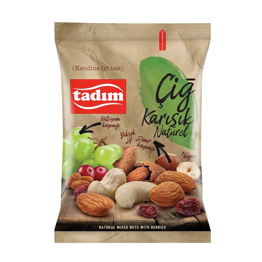 Çiğ Kuruyemiş Tadım 45Gr
