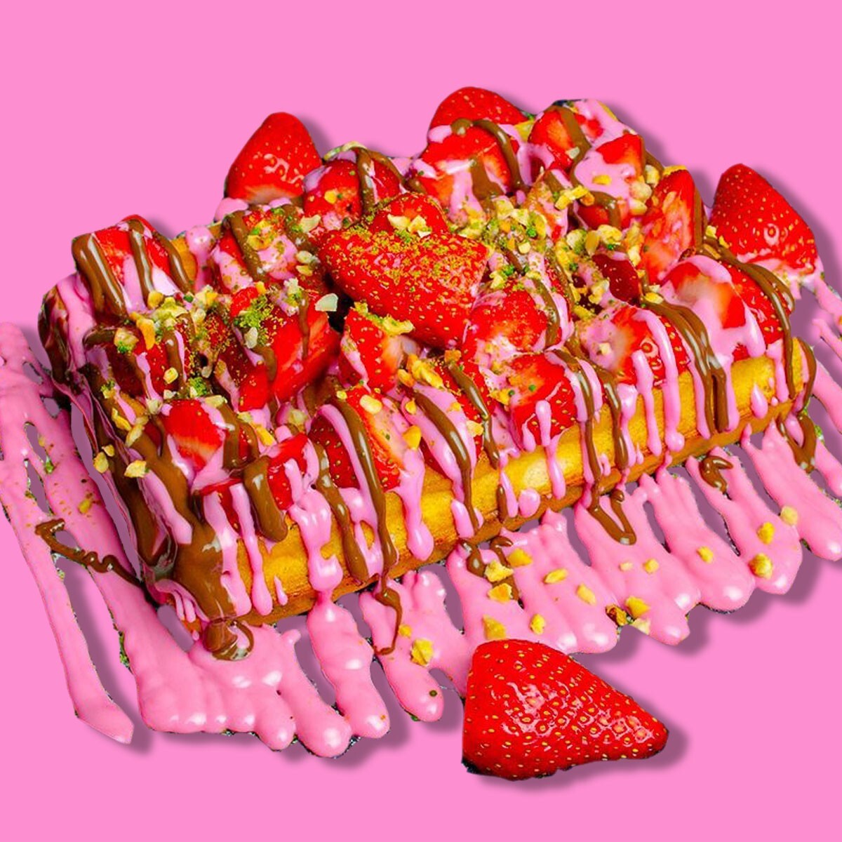 Çilek Tutkusu Waffle