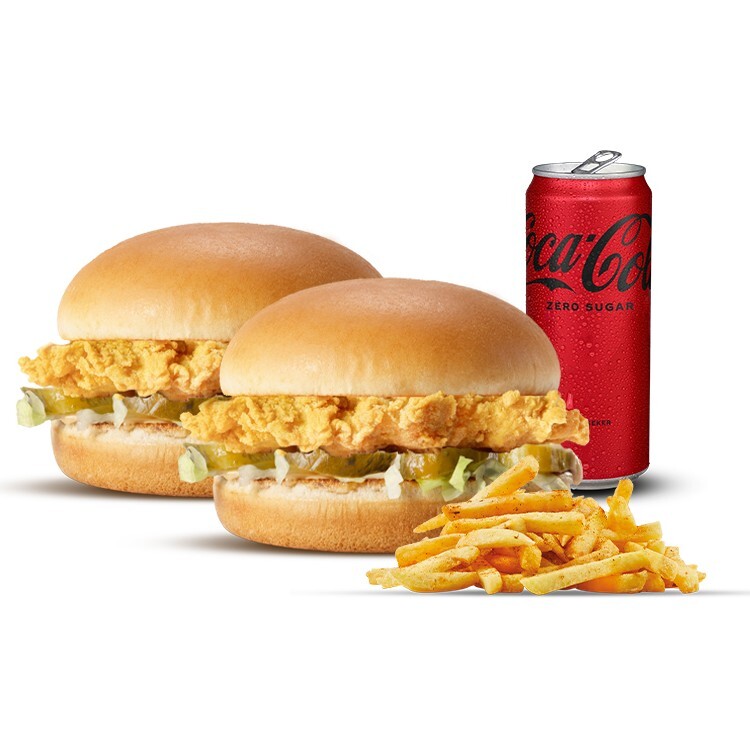 İkili Tavuk Burger Menü