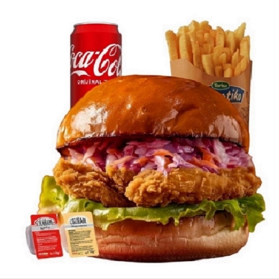 Rossy Çıtır Tavuk Burger Menü