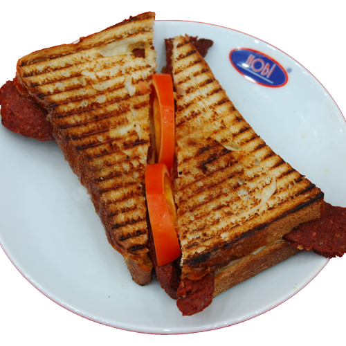 Kare Tost Ekmeğine Kaşarlı Tost