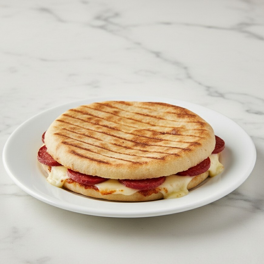 Sucuklu Kaşarlı Bazlama Tost