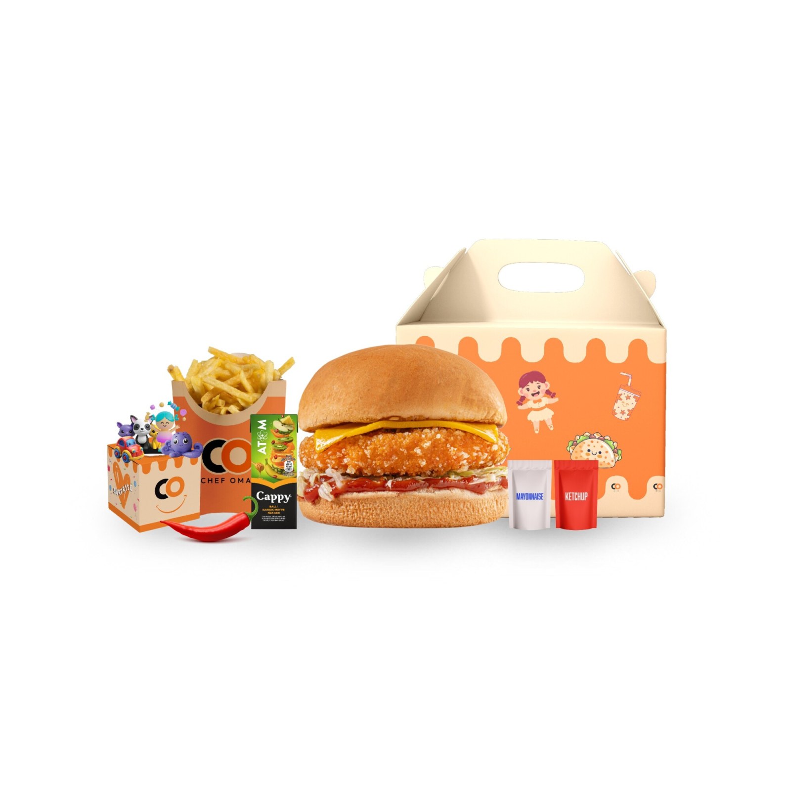 Toy & Joy Tavuk Burger (Acılı)
