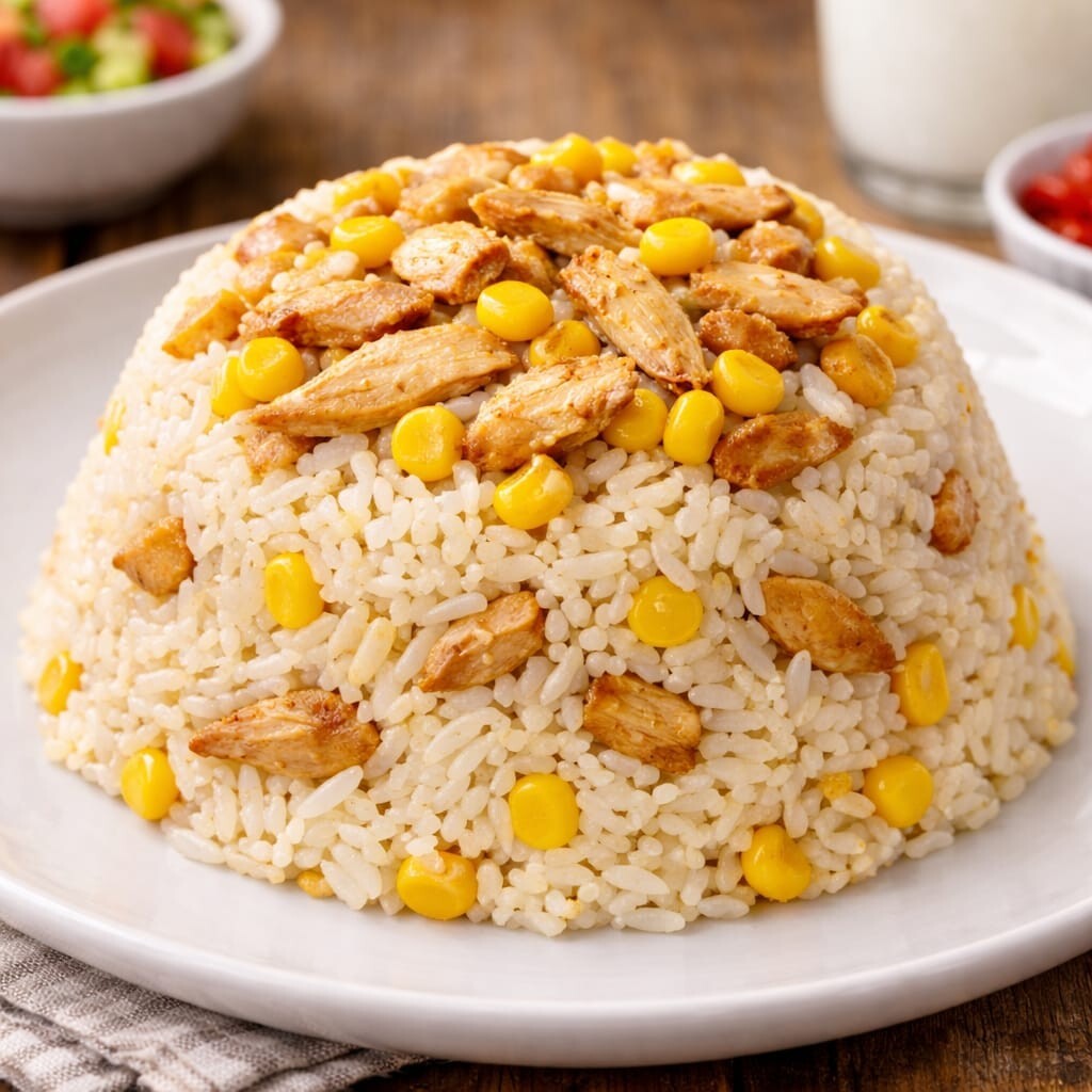 Mısırlı Tavuklu Pilav