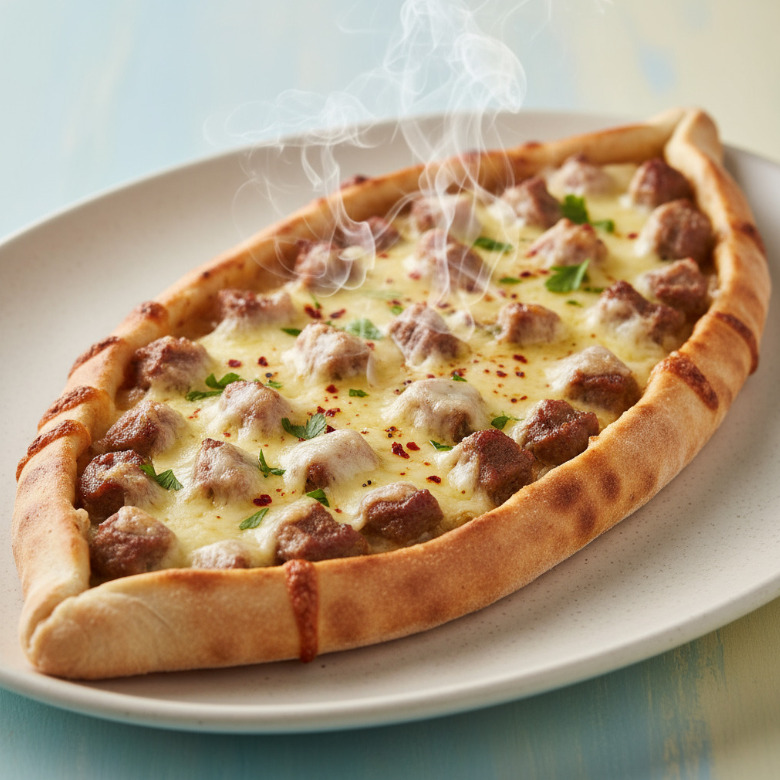 Kuşbaşılı Kaşarlı Pide