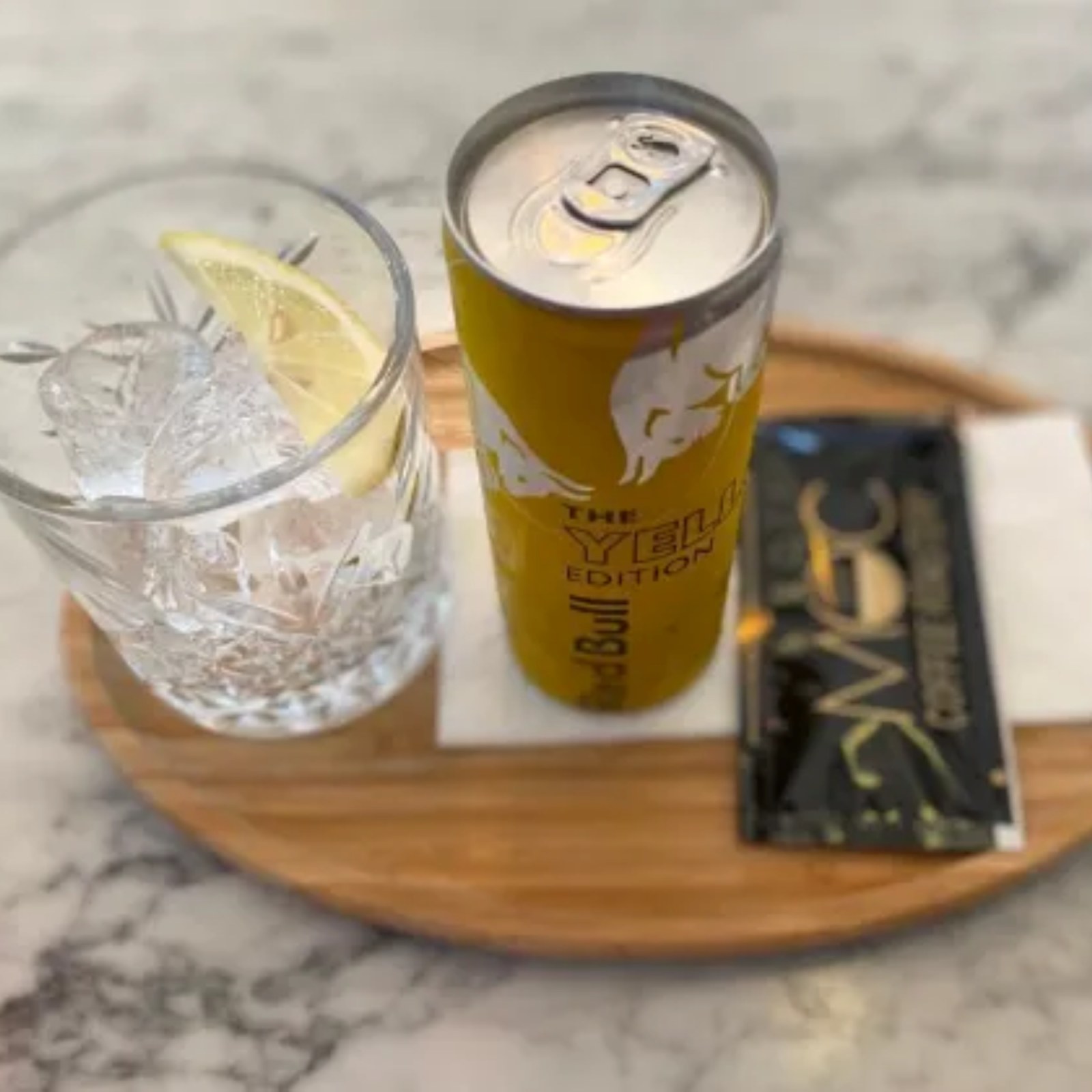 Yellow Red Bull