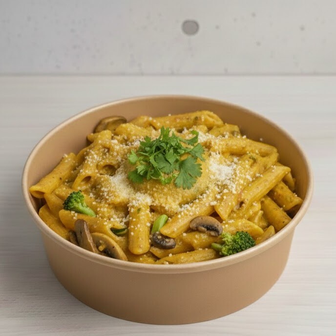 Körili Sebzeli Mantarlı Penne