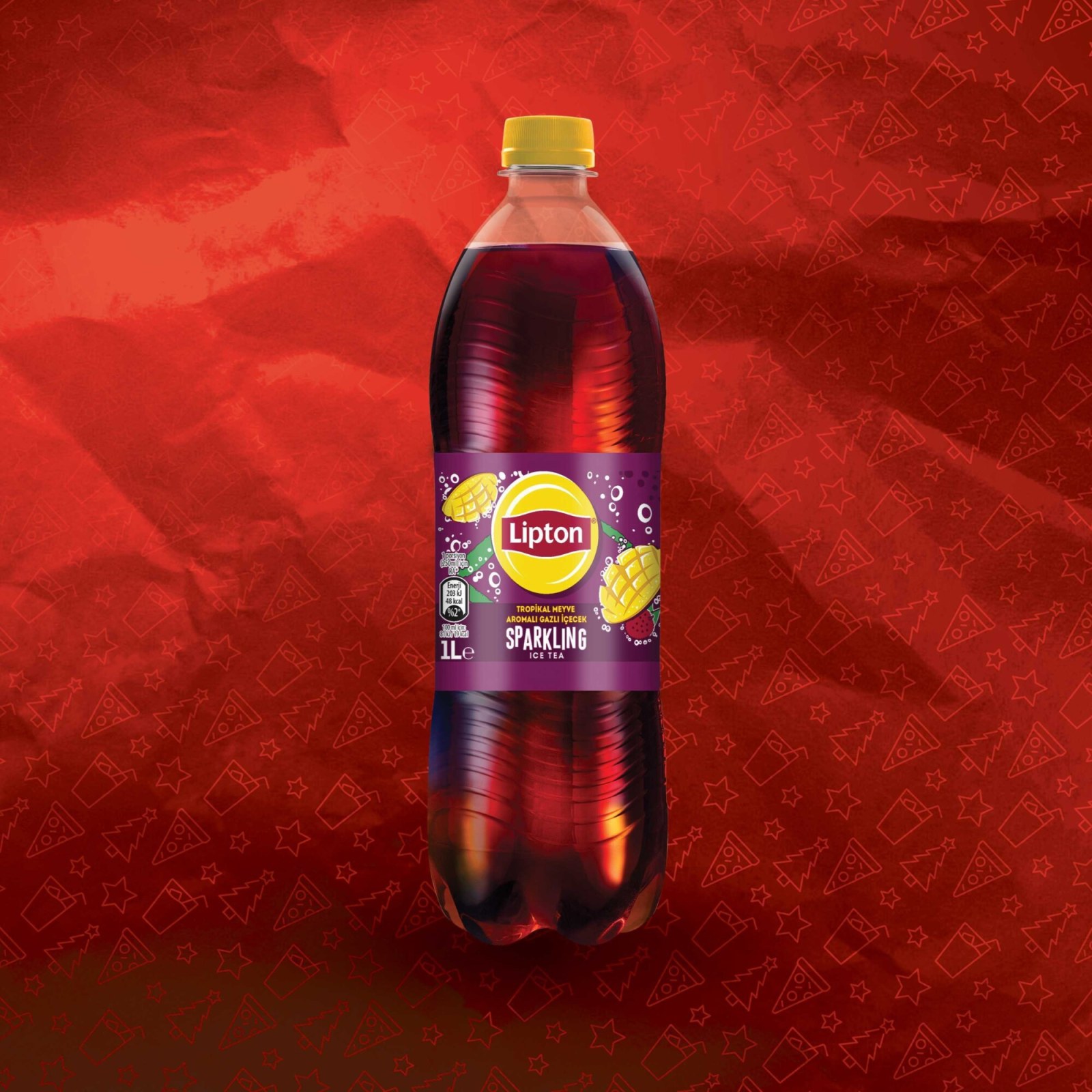 Lipton Ice Tea Sparklıng Tropikal 1Lt