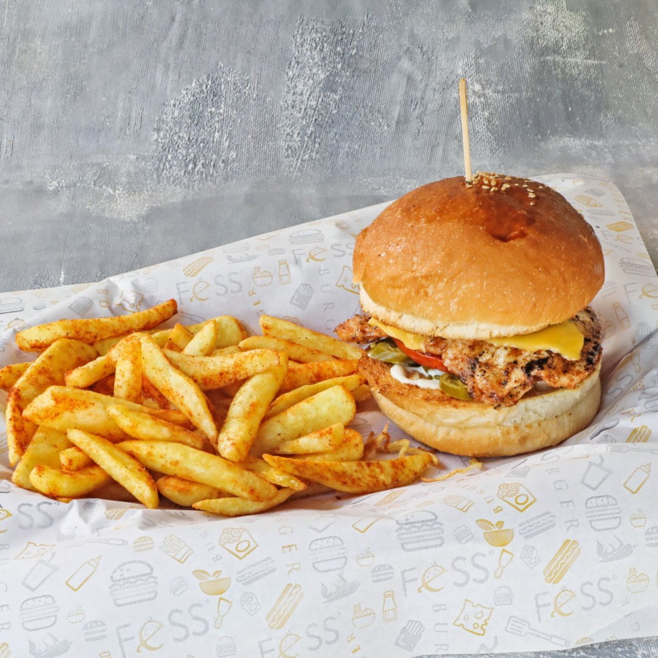 Acılı Tavuk Burger (Double)
