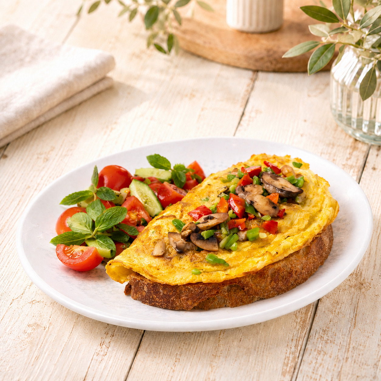 Sebzeli Omlet