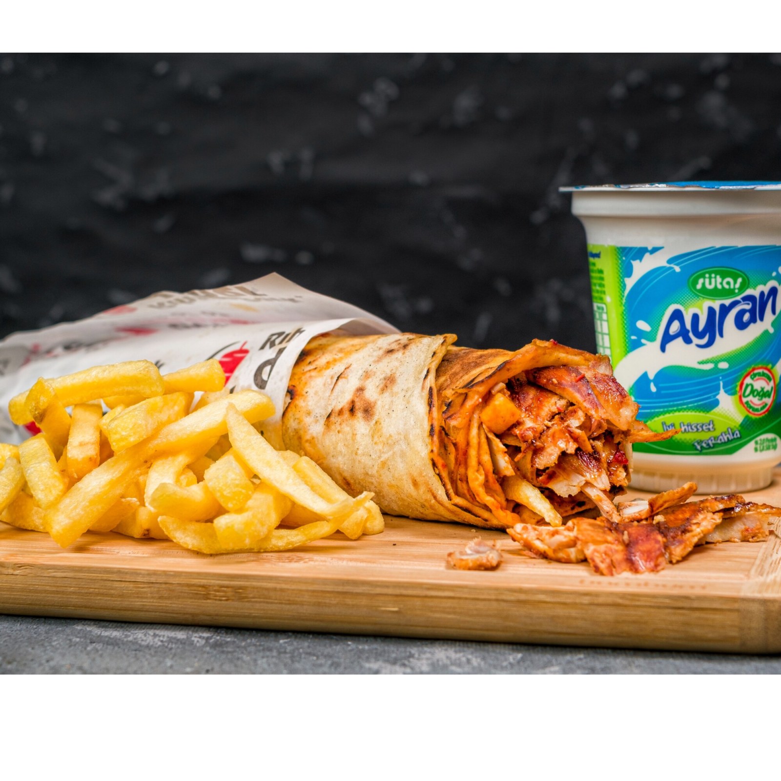 70 Gr Tavuk Dürüm Cips + Ayran Menü