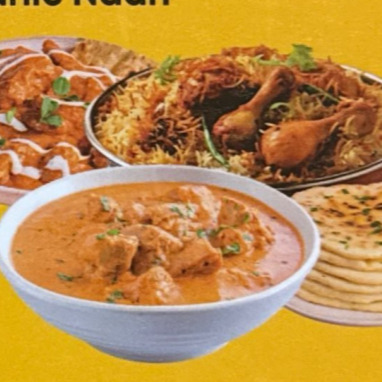 1 Biryani 1 (Tikka Masala/Butter Chicken) 1 Garlic Naan
