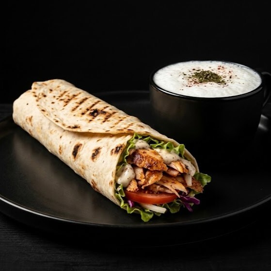 Tavuk Döner Dürüm (100 Gr) + Ayran