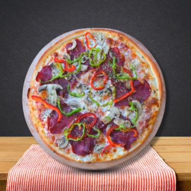 Pastırmalı Pizza (Orta Boy)