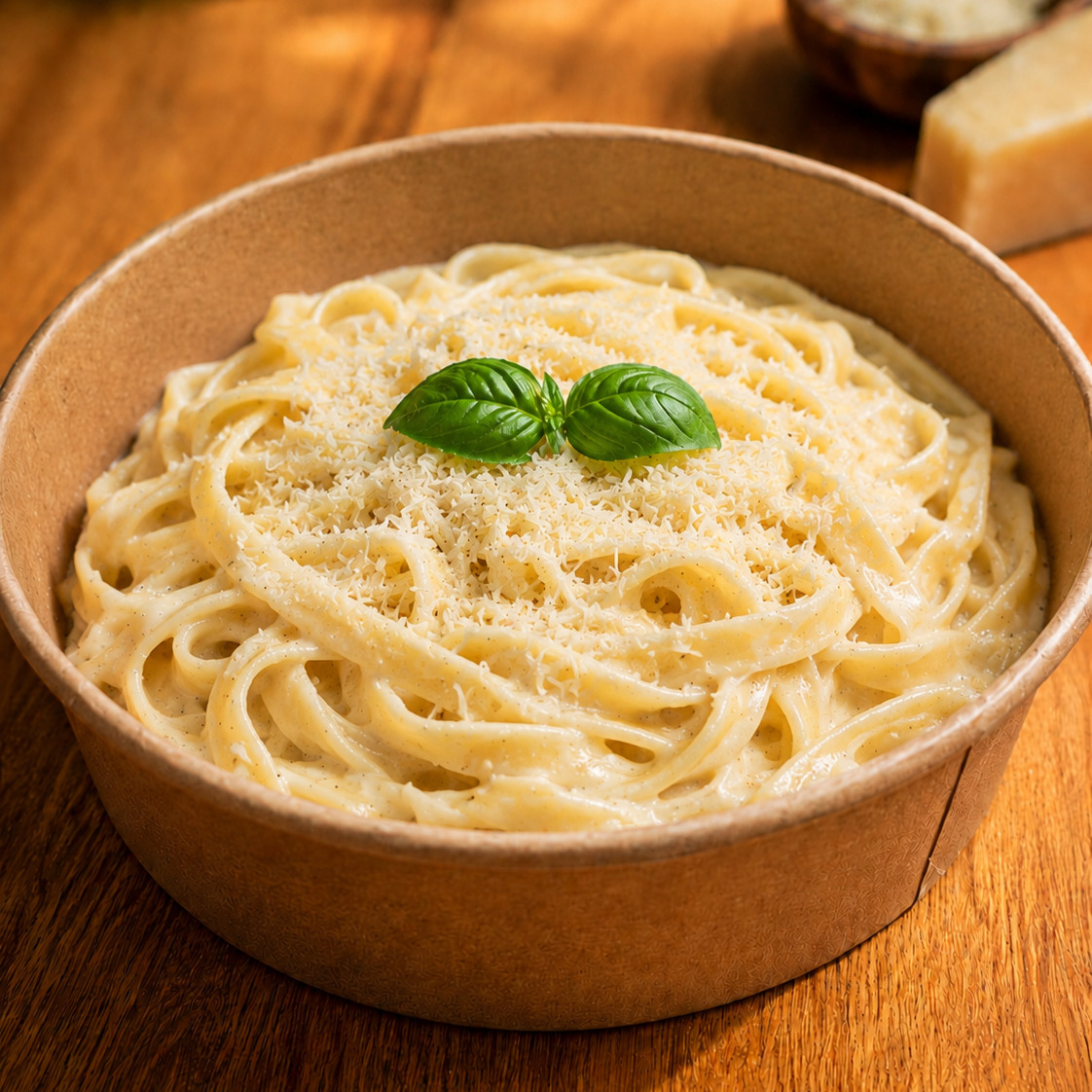 El Yapımı 3 Peynirli Kremalı Fettuccine ( Normal )