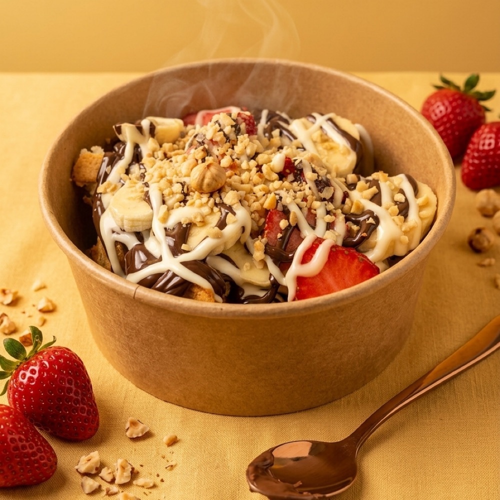 Siyah Beyaz Büyük Bowl Waffle