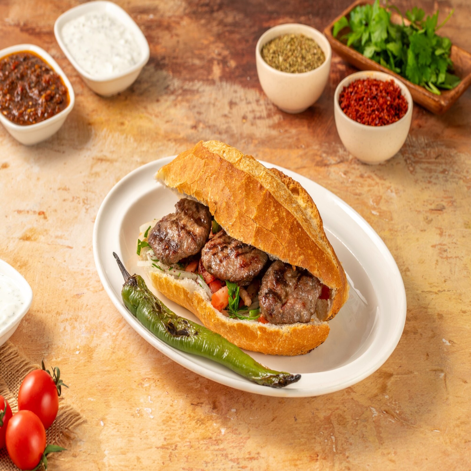 Ekmek Arası Satır Köfte (150 gr.)
