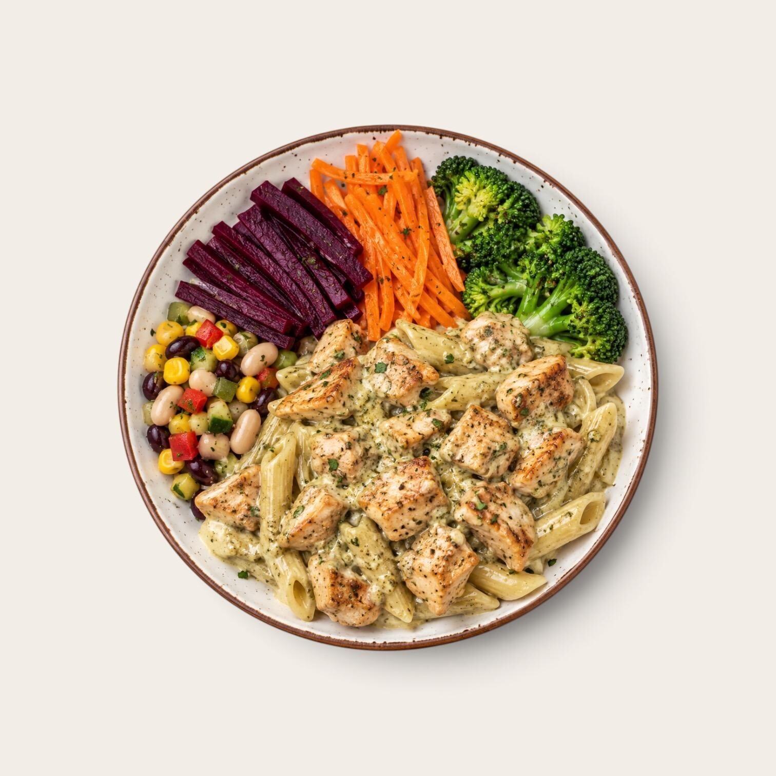 Kremalı Pestolu Penne Bowl