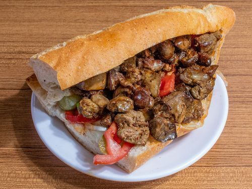 Yarım Ekmek Ciğer+AYRAN