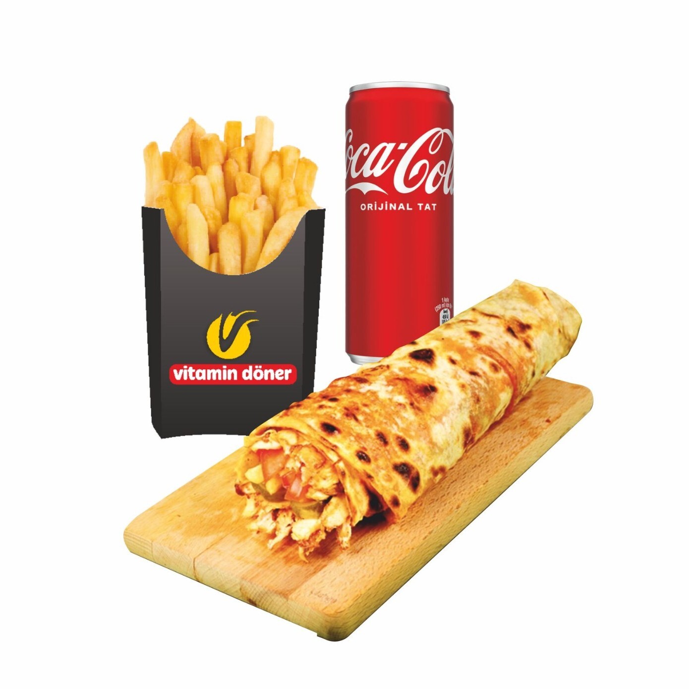 Avantajlı Soslu Tavuk Dürüm Kola Menü ( 80 gr )