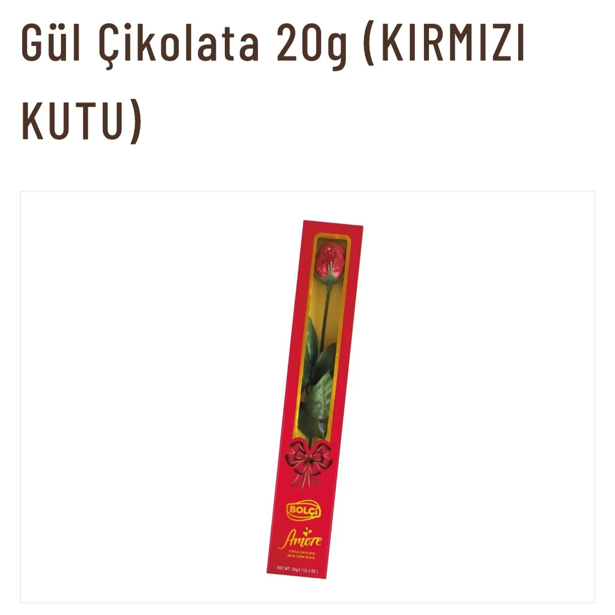 Gül Çikolata