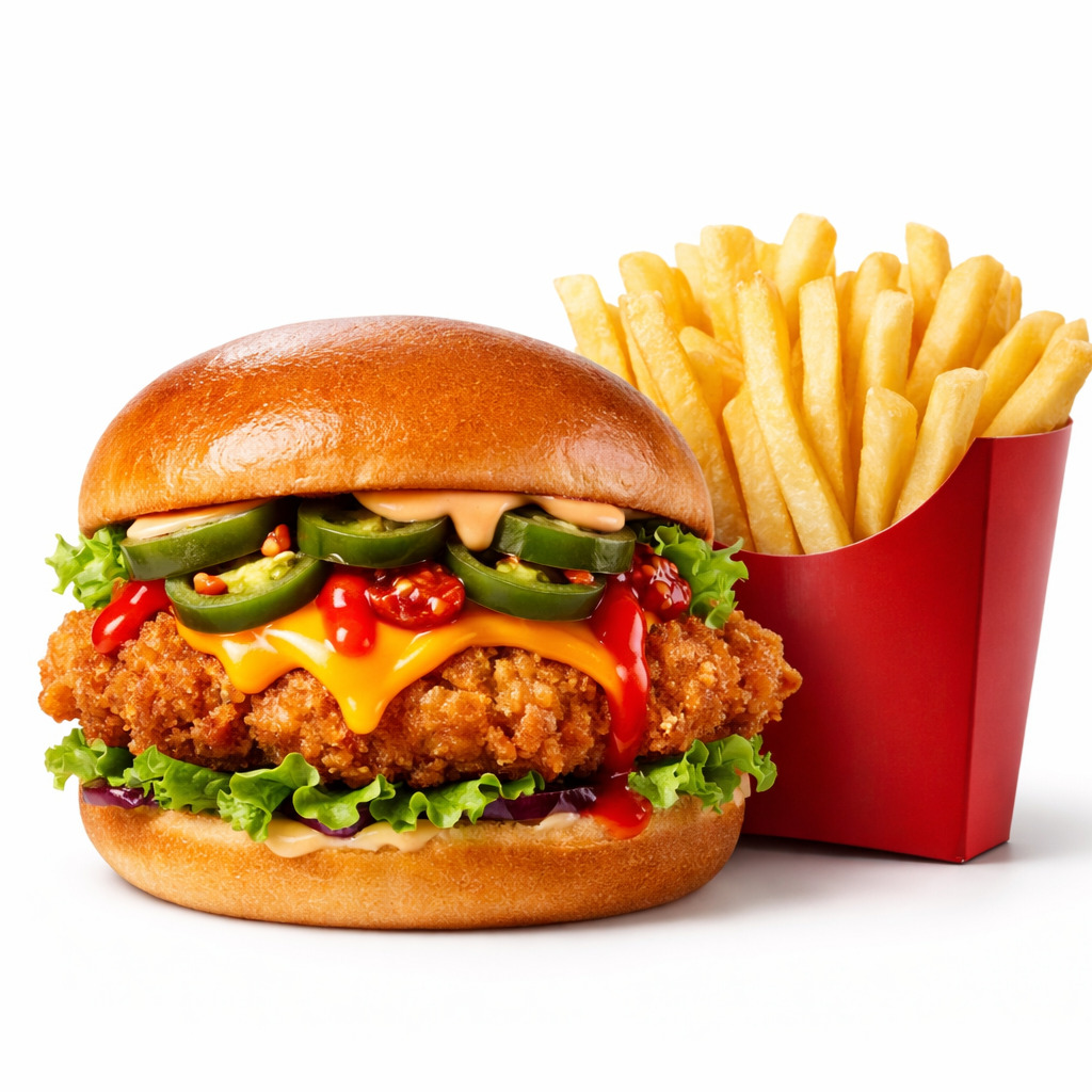 Mr Hot Chicken Burger