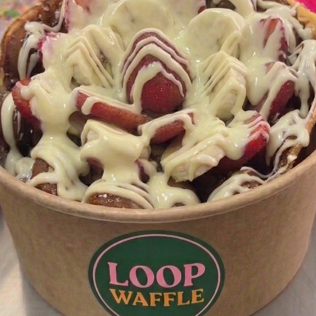 Beyaz Çikolatalı Waffle Bowl