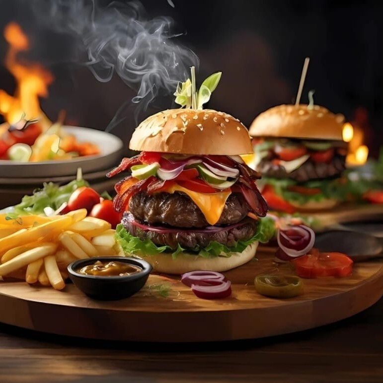 2'li Sevilen Grill Burger