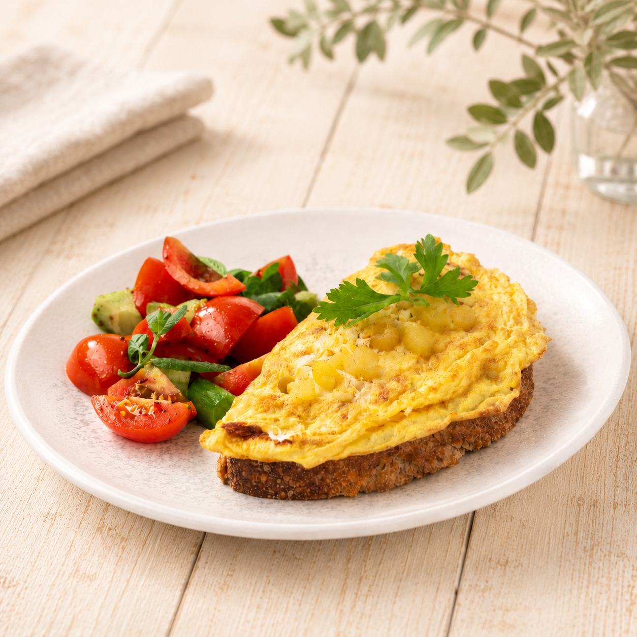 Patatesli Omlet