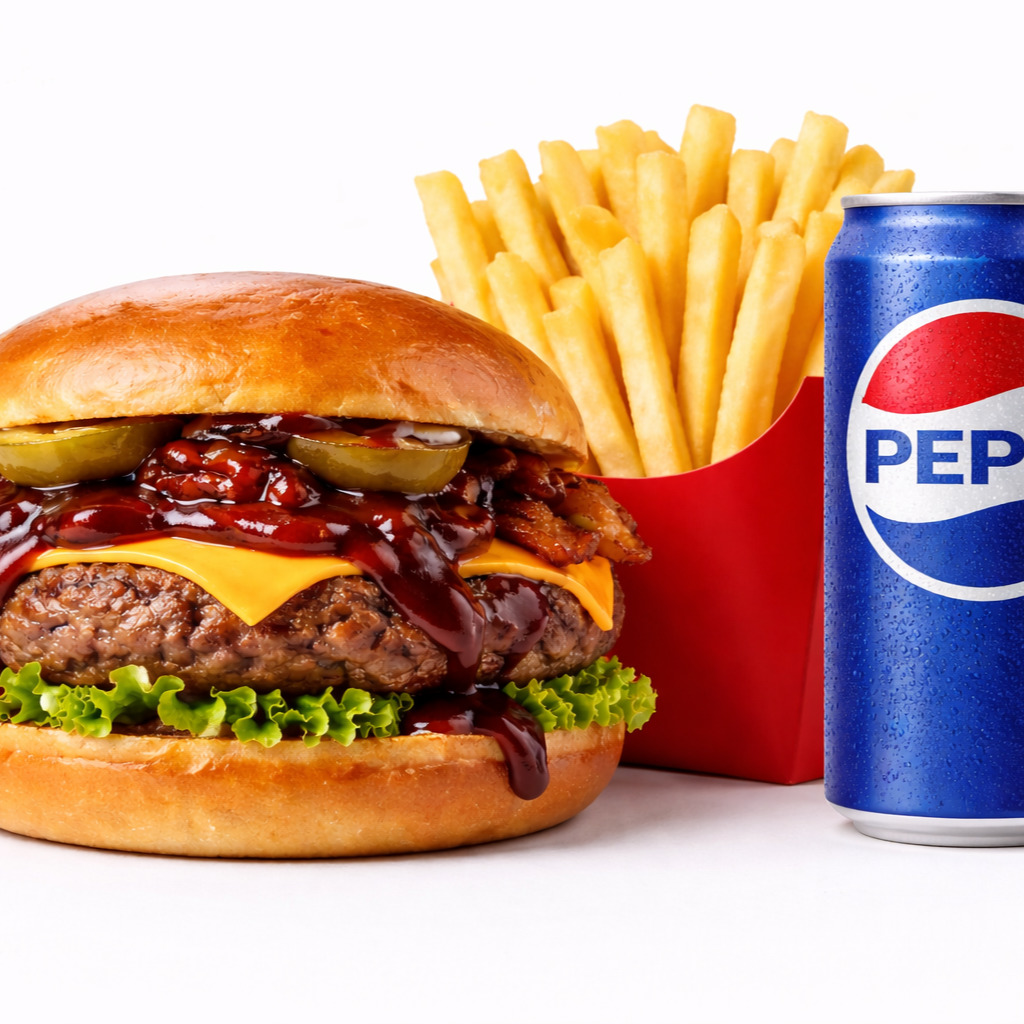 Mr Barbekü Burger Menü
