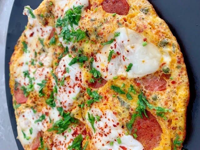 Sucuklu Kaşarlı Omlet