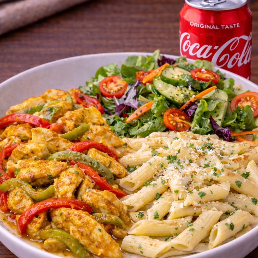 Köri Soslu Tavuk +coca cola 330ml