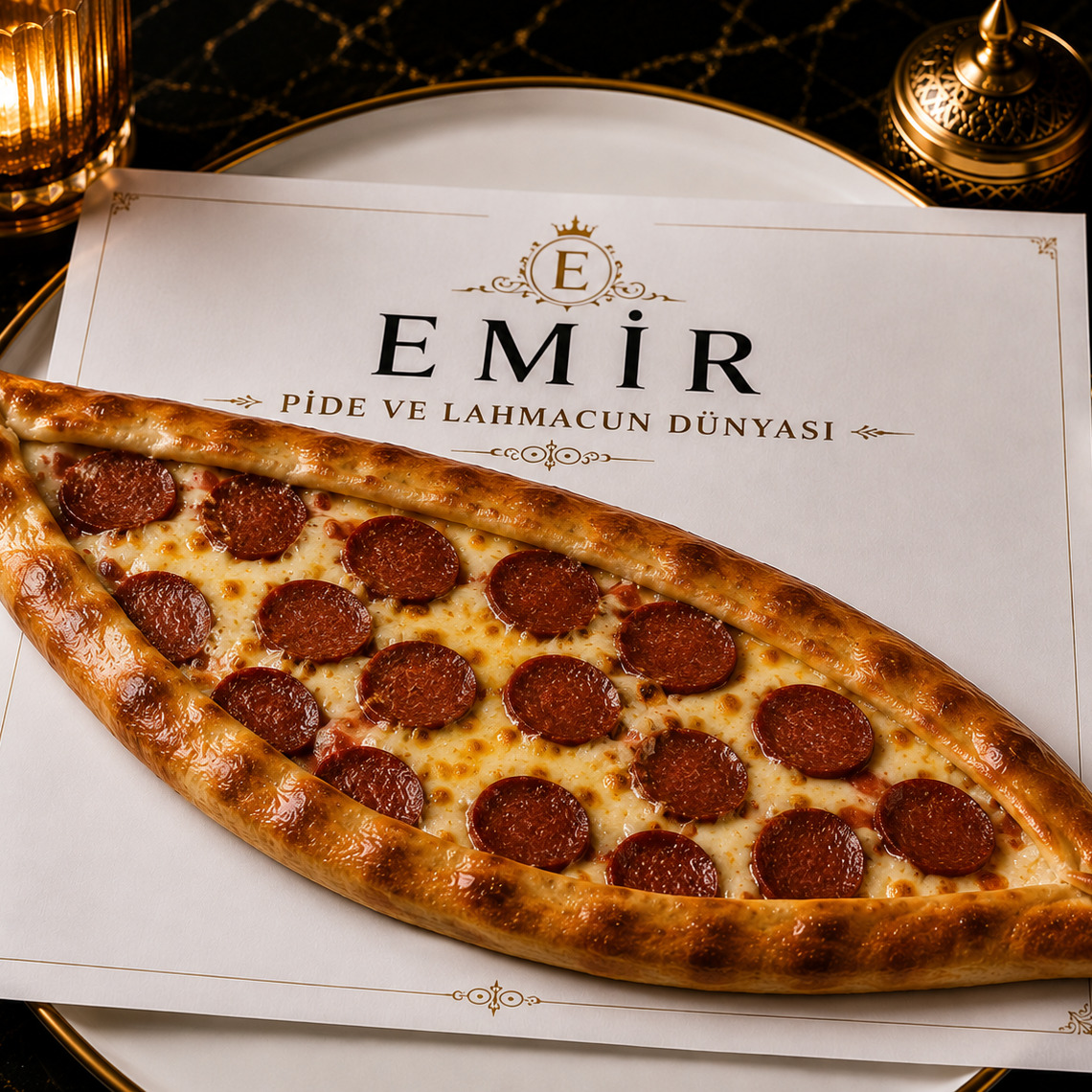 Sucuk Kaşarlı Pide