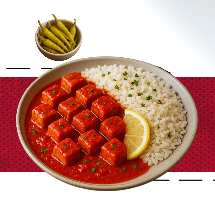 Meksika Soslu Tavuk +Basmati Pirinç Pilav