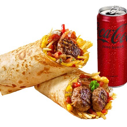 Cheddarlı Köfte Dürüm Menü