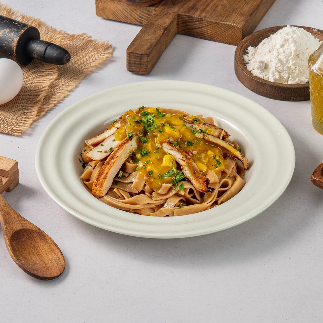 Tagliatelle Havuçlu Izgara Tavuklu
