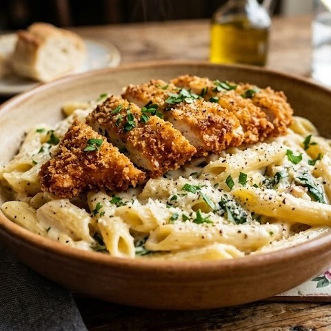 Kremalı Çıtır Tavuklu Penne