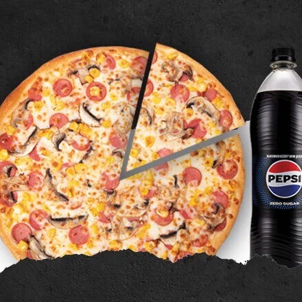 Ayın Starı Sosi Pizza Büyük Boy + (1 Lt İçecek)