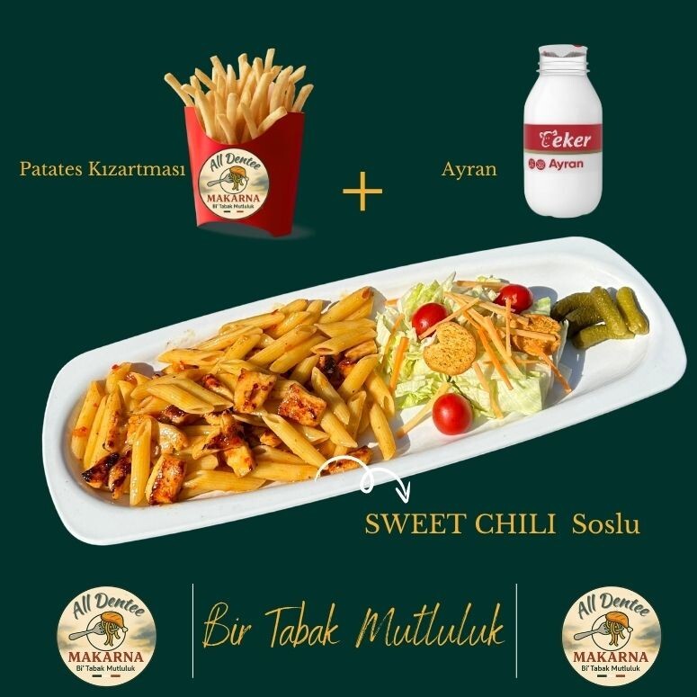 Sweet Chili Tavuklu + Patates + Ayran