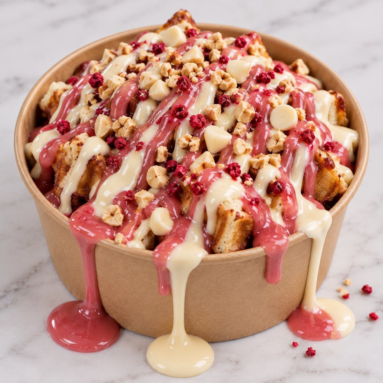 Frambuazlı Waffle Bowl