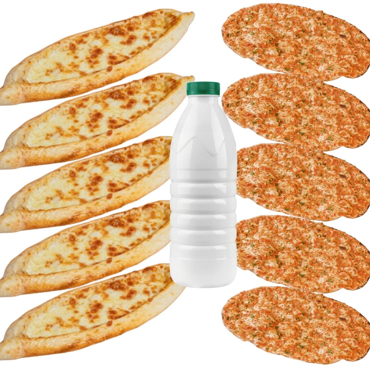 5 'Li Kaşarlı Cantık & 5'Li Lahmacun Menü