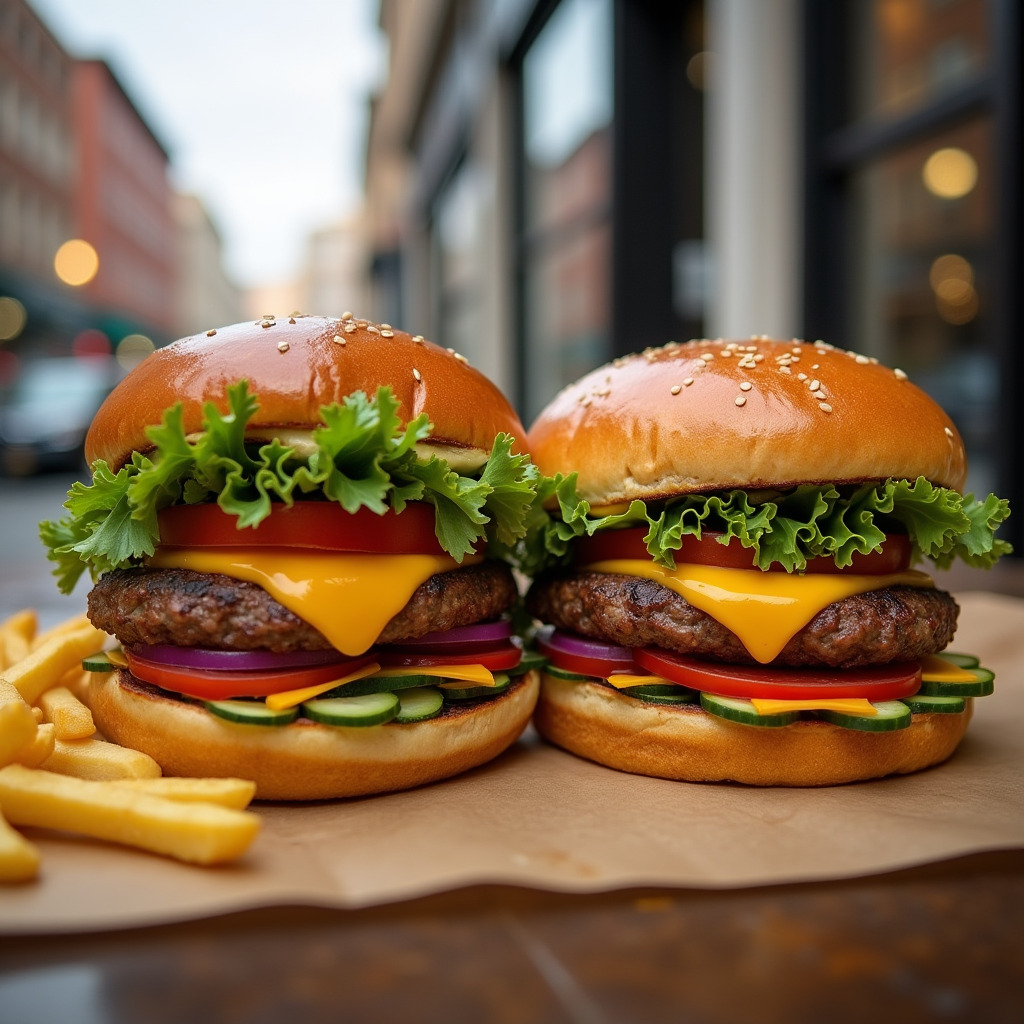 Cheddar® İkili Burger Menü
