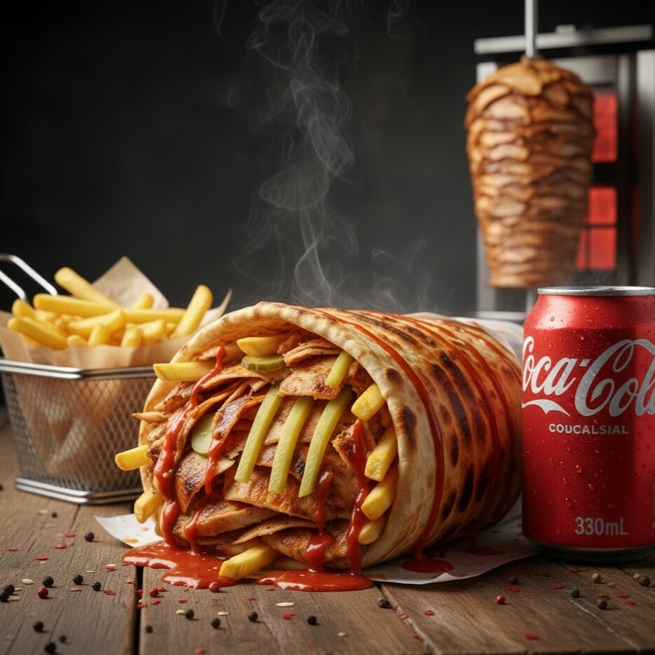 LAB - 🚀BURRİTO(OTURAN)🚀 + Patates + Coca Cola 33ml.