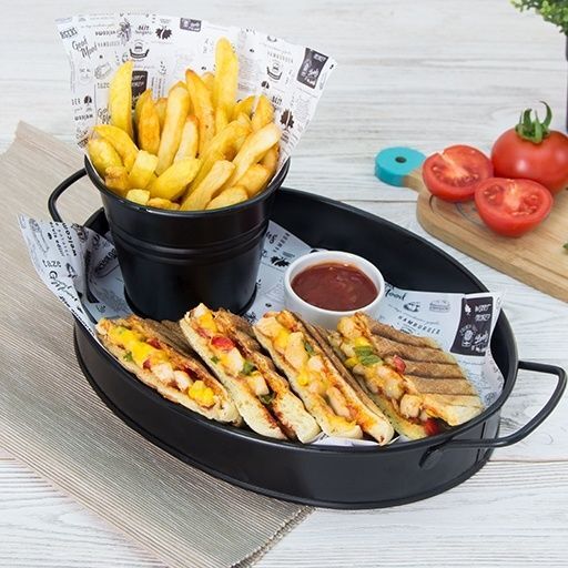Yemen Tavuklu Bazlama Tost