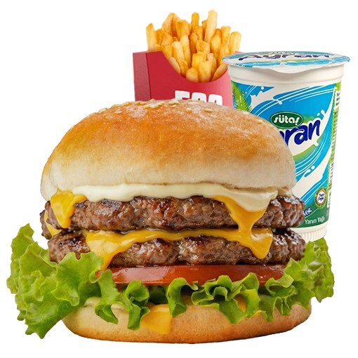 Eqo Burger Menü Double (Köfte)