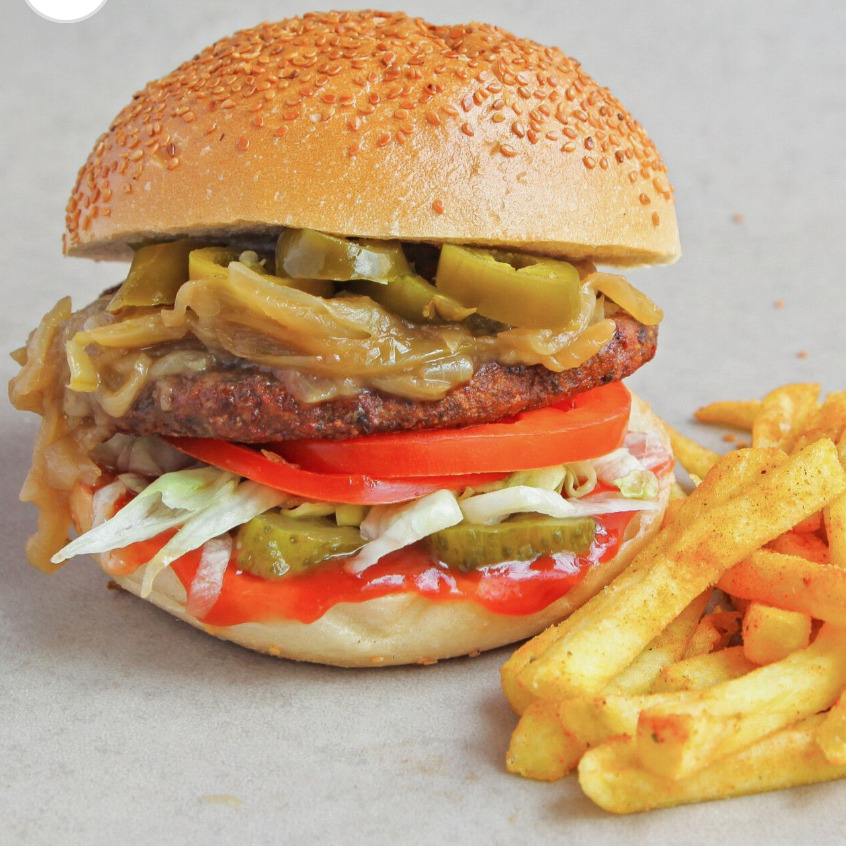 Acılı Vegan Burger