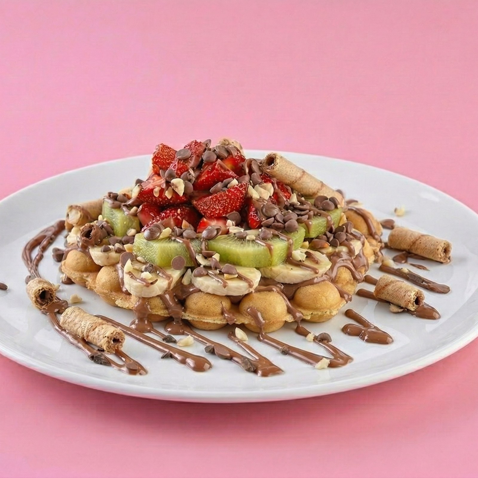 Klasik Belçika Çikolatalı Bubble (Bubble Waffle)