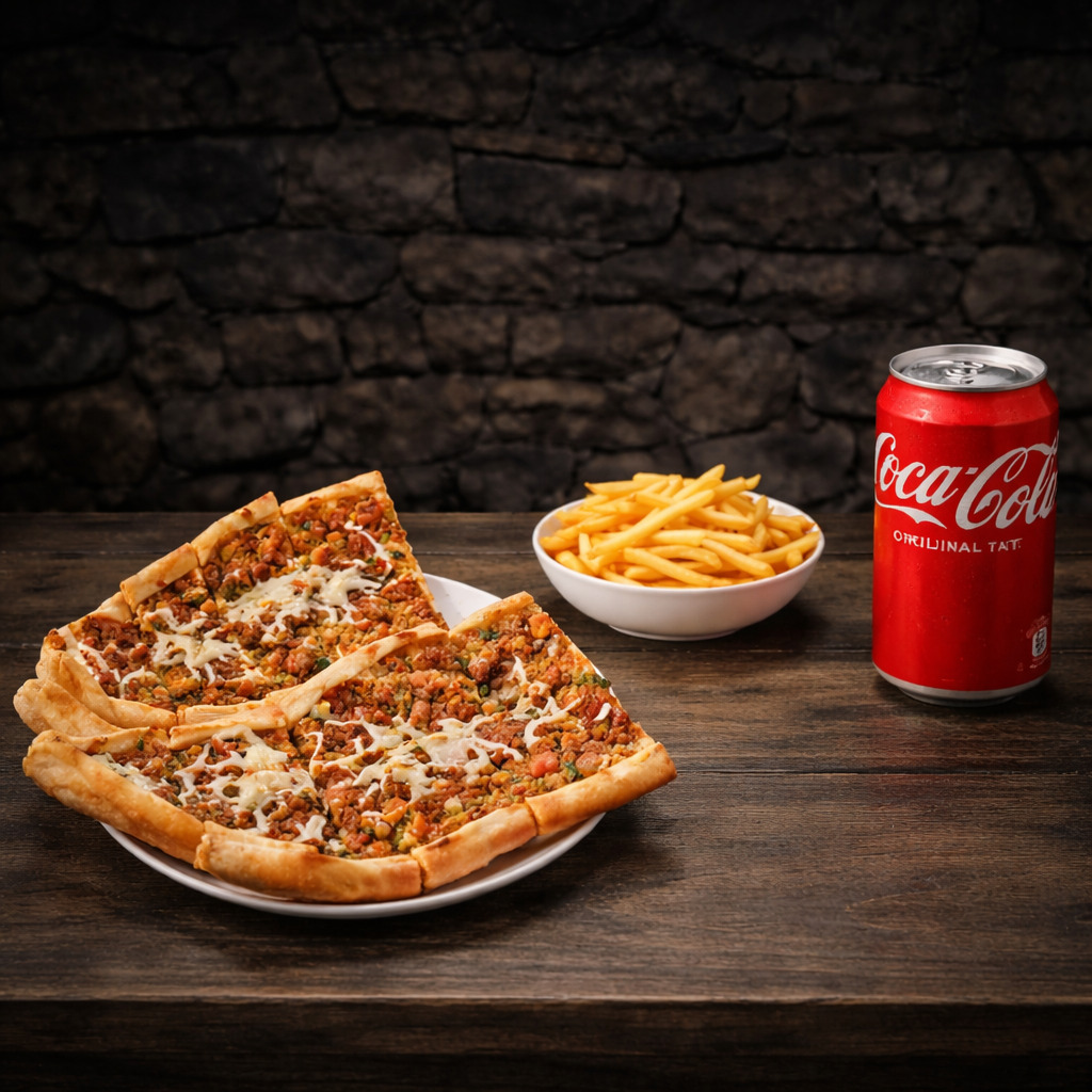 Kıymalı Kaşarlı Pide Menü
