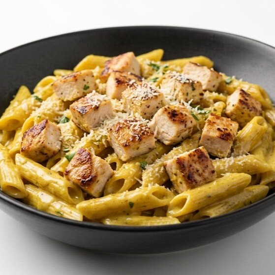 Köri Soslu Tavuklu Penne